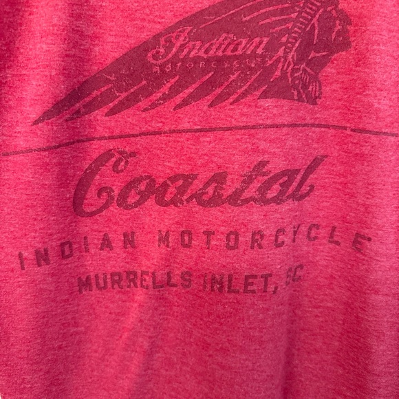 Indian Motorcycle Racing Women's Red Tee - Picture 6 of 6